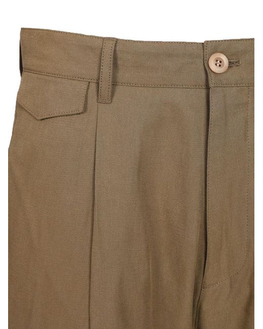 Paul Smith Natural Casual Pants With Belt Loops for men