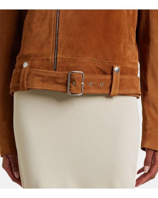 Nili Lotan Brown Evel Zipper Motorcycle Jacket