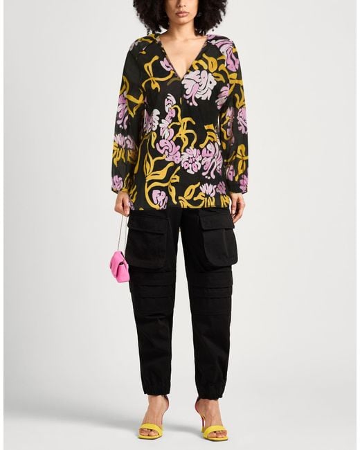 Marni Black V-Neck Kaftan Top