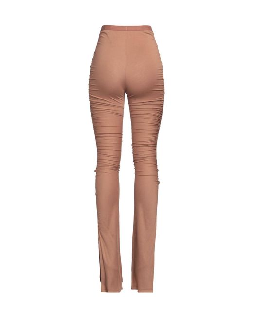 Rick Owens White Simple Leggings