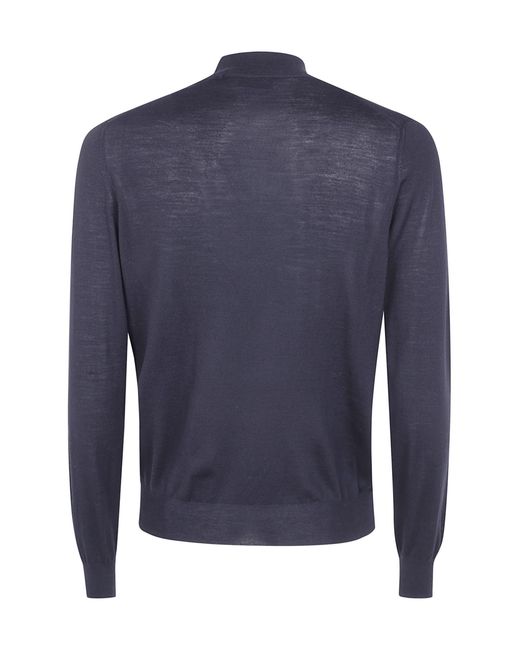 Gran Sasso Blue Long-Sleeved Pullover for men