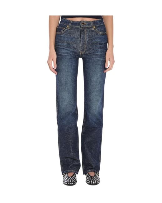 Khaite Blue Belt Loop Jeans