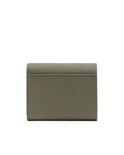 Maison Margiela Green Leather Wallet for men