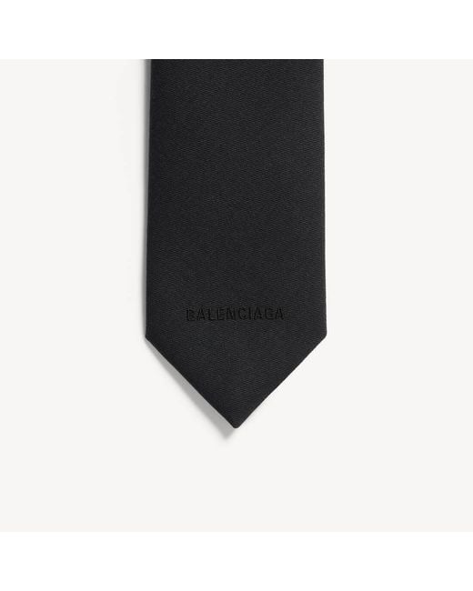 Balenciaga White Wool Solid Tie for men