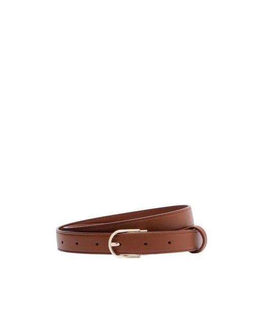 Victoria Beckham Brown Dorian B Leather Belt