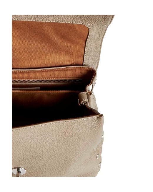 Zanellato Natural Postina Twist-Lock Top Handle Bag