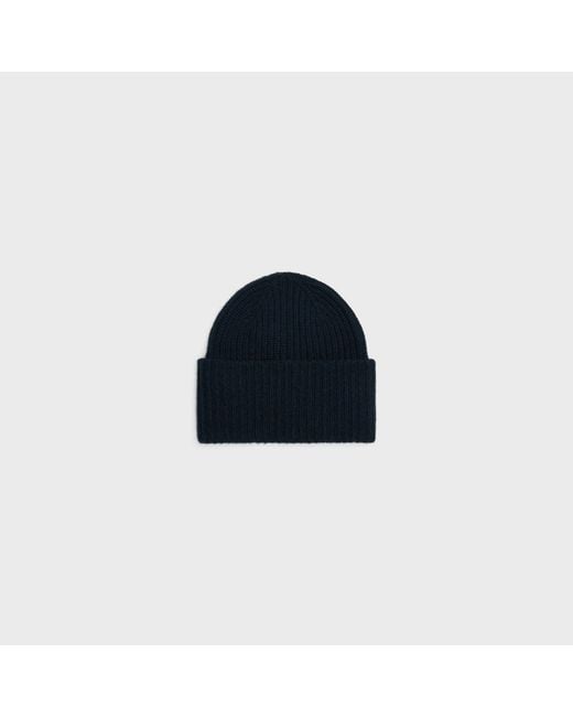 Céline Blue Triomphe Beanie