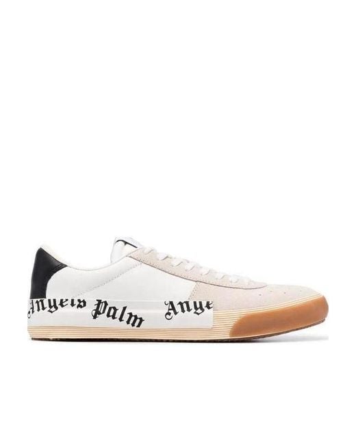 Palm Angels White Vulcanized Low-Top Sneakers for men