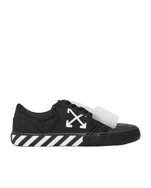 Off-White c/o Virgil Abloh Black Low-Top Canvas Sneakers for men