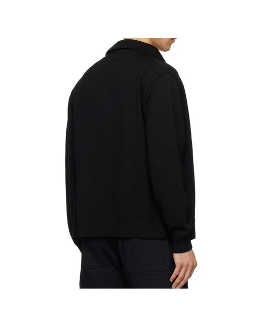 Courreges Black Long-Sleeved Cardigan for men