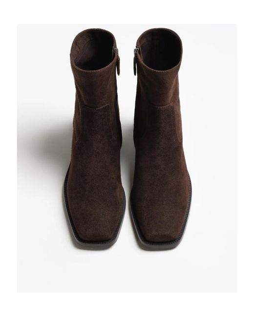 Aquazzura Brown Out Law Ankle Boots