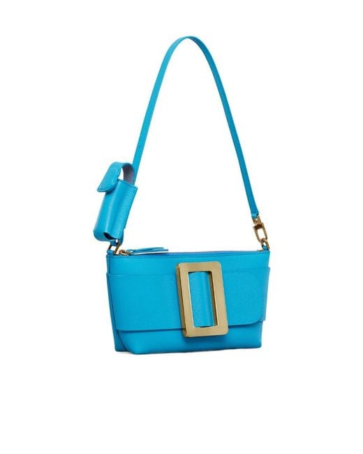 Boyy Blue Buckle Pochette Epsom Crossbody Bag