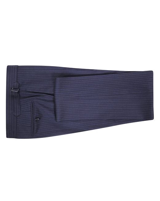 Tom Ford Blue Two-Piece Set: Long-Sleeve Suit Jacket And Trousers for men