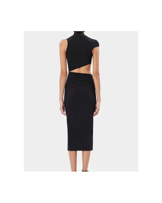 Amazuìn Black Musia Midi Dress