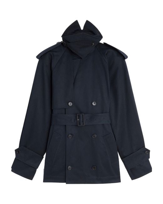 Phoebe Philo Blue Cropped Trench Coat