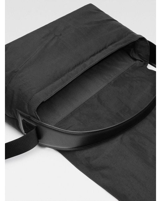Jacquemus Black The Bambino Padded Messenger Bag for men