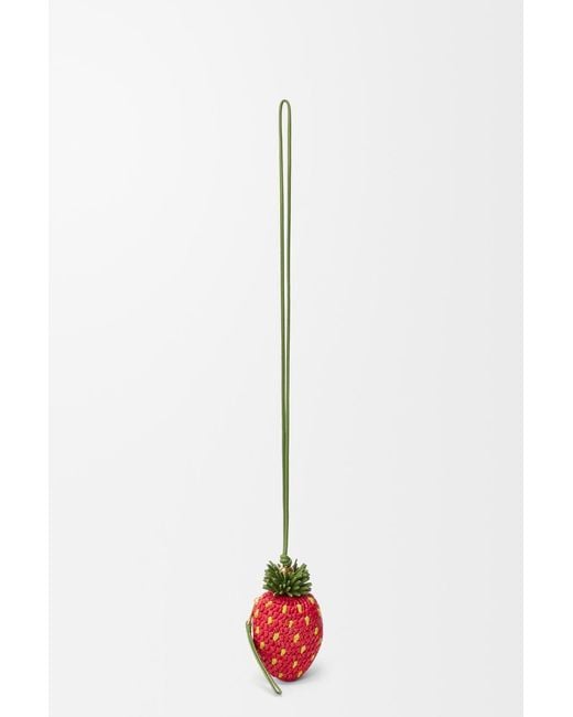 Loewe Green Strawberry Coin Purse