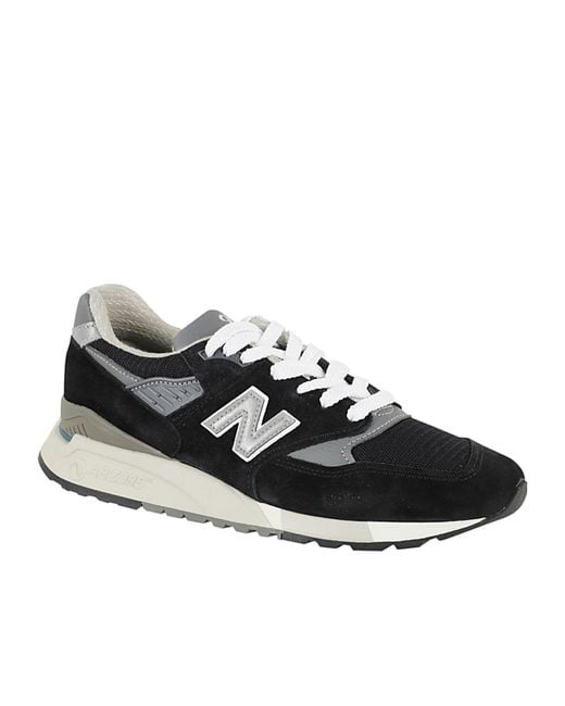 New Balance Black U998Bl Logo-Appliqué Sneakers for men