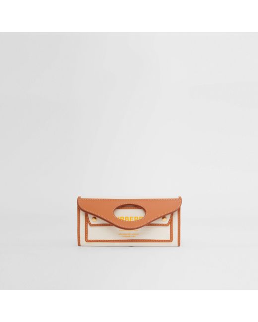 Burberry Brown Mini Two-Tone Pocket Bag