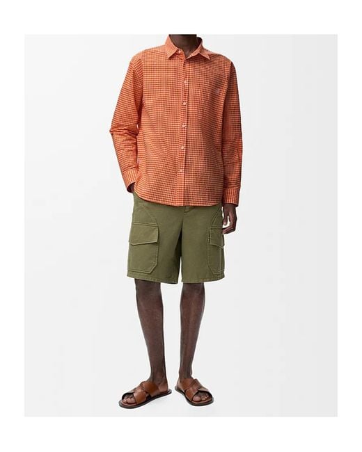 Loewe Orange Shirt for men