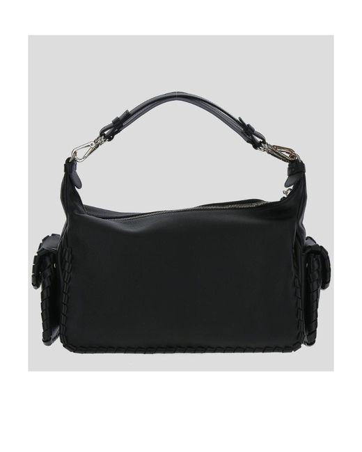 Chloé Black Chloé Nahir Zipped Shoulder Bag