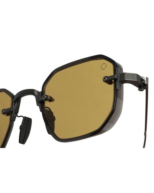 Akoni Metallic Geometric Sunglasses for men