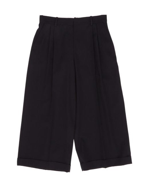 The Row Blue Lior Pleated Pants