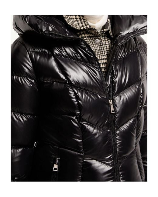 Moncler Black Marusse Hooded Mid-Length Down Jacket