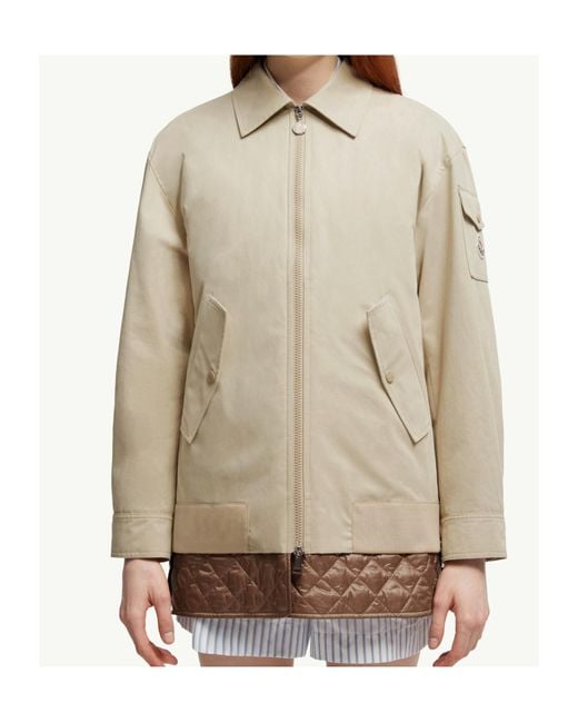 Moncler Natural Felci Padded Shirt Jacket
