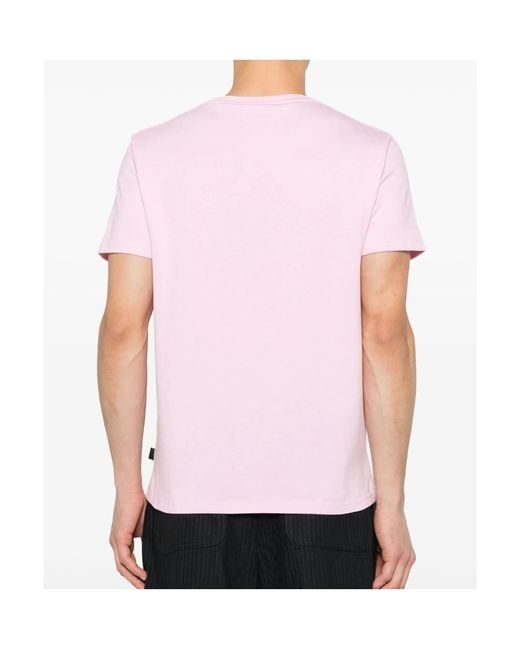 Gcds Pink Logo-Motif T-Shirt for men