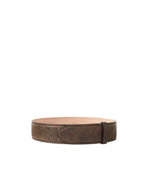 Khaite White Theo Textured-Leather Belt
