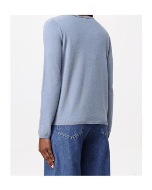 Max Mara Blue Long-Sleeved Sweater