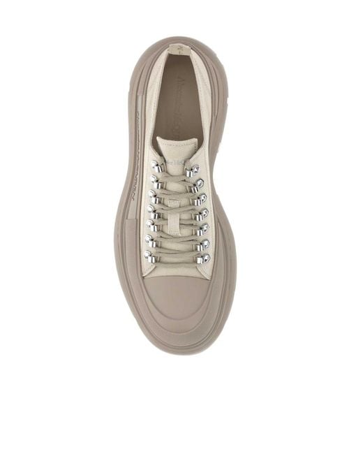 McQueen Gray Tread Slick Sneakers for men
