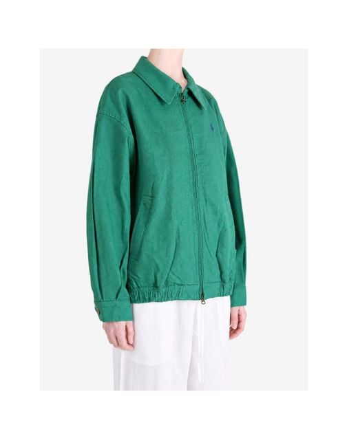 Polo Ralph Lauren Green Twill Woven Jacket
