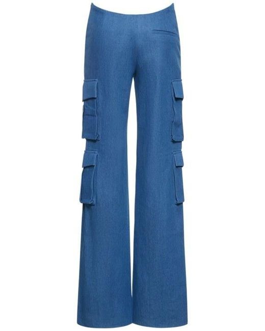 AYA MUSE Blue Workwear Casual Pants