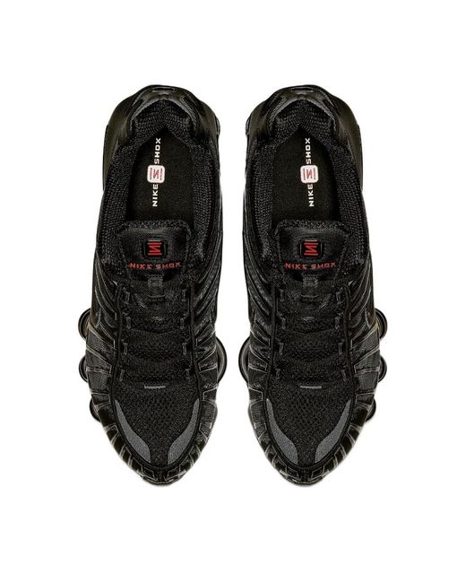 Nike Black Shox Tl Lace-Up Sneakers for men