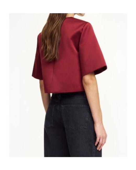 By Malene Birger Red Short-Sleeve Top