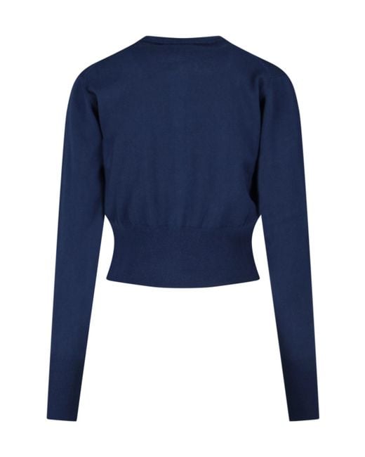 Vivienne Westwood Blue Orb Buttoned Long-Sleeved Cardigan