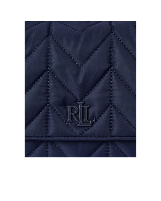 Ralph Lauren Blue Flap Shoulder Bag