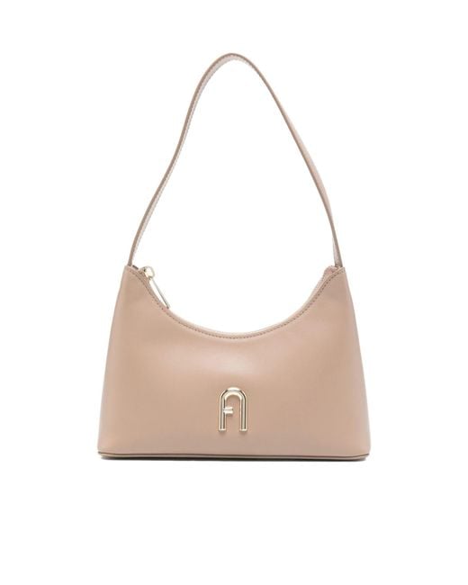 Furla White Leather Shoulder Bag
