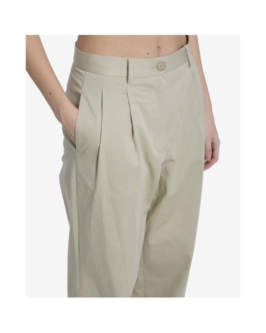 Frankie Shop Gray Norstrand Pleated Chino Pants