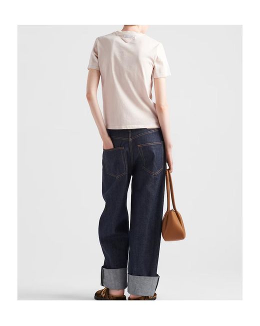 Prada White Jersey T-Shirt