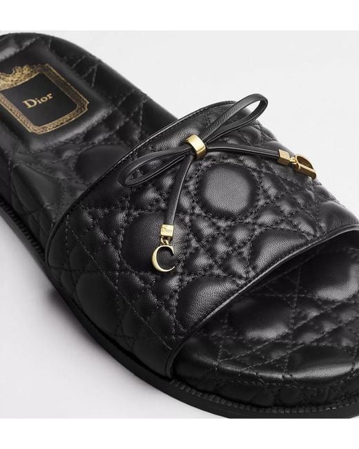 Dior Black Cannage Slide