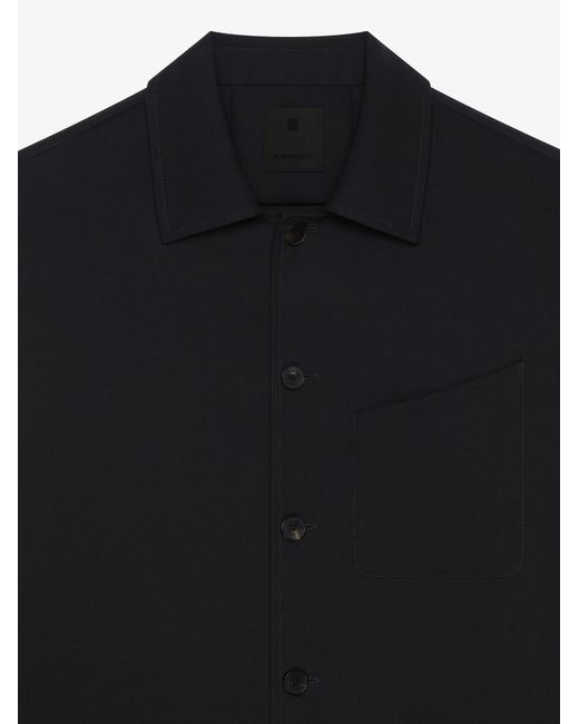 Givenchy Black Chest Pocket Overshirt for men
