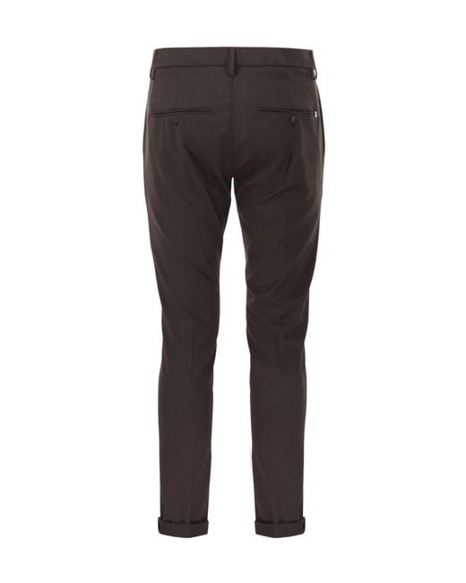 Dondup Gray Gaubert Slim-Fit Pants for men