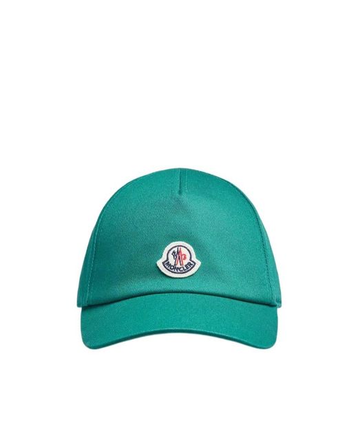 Moncler Green Gabardine Baseball Cap