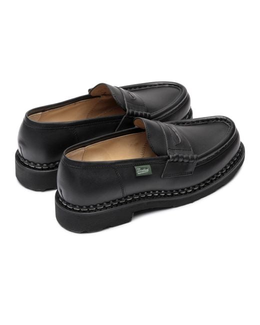 Paraboot Black Orsay Loafers