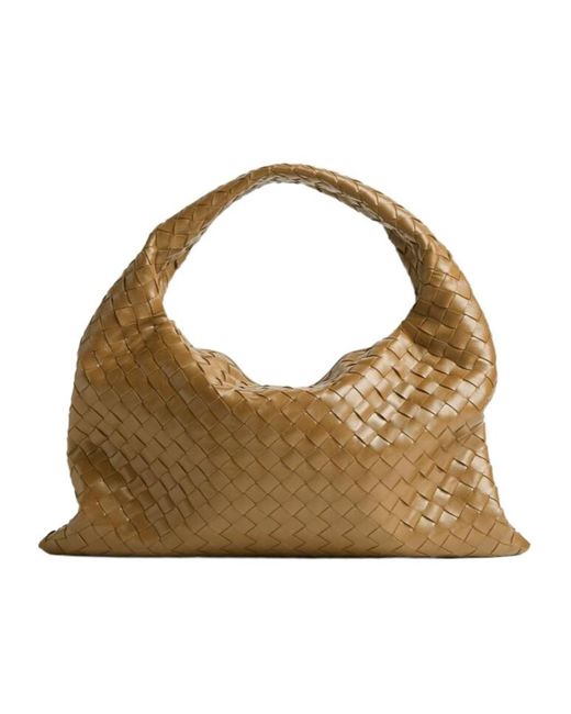 Bottega Veneta Brown Hop Small Shoulder Bag