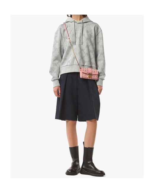 MCM Pink Tracy Chain Wallet