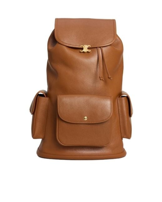 Céline Brown Big Backpack Soft Triomphe for men